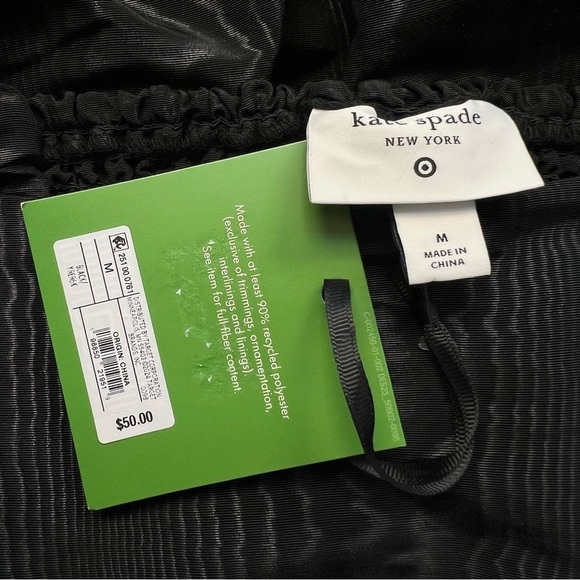 Kate Spade Tiered Ruffle Midi Black Dress, M - Picture 4 of 8